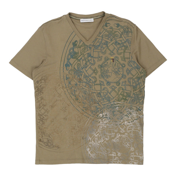 Vintagekhaki Trussardi T-Shirt - mens medium