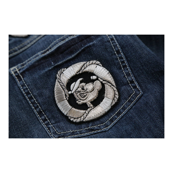 Vintage blue Popeye Moschino Jeans Jeans - womens 33" waist