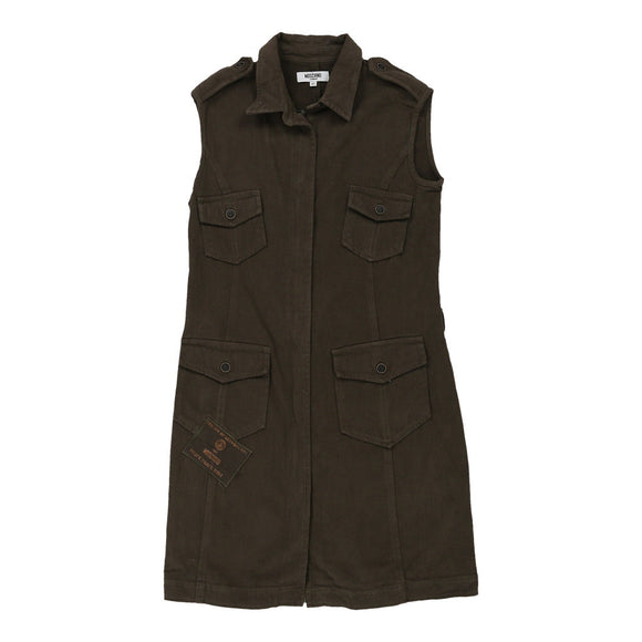 Vintage brown 12-13 Years Moschino Shirt Dress - girls medium