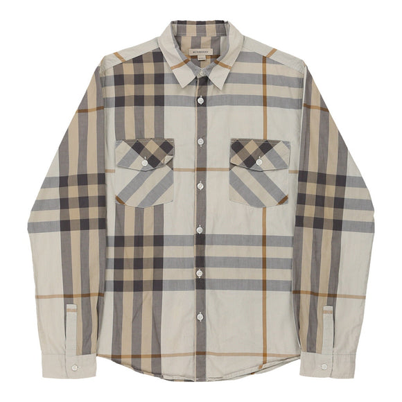 Vintage beige 14 Years Burberry Shirt - boys medium