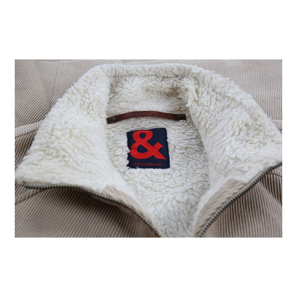 Vintagecream Dolce & Gabbana Cord Jacket - womens medium