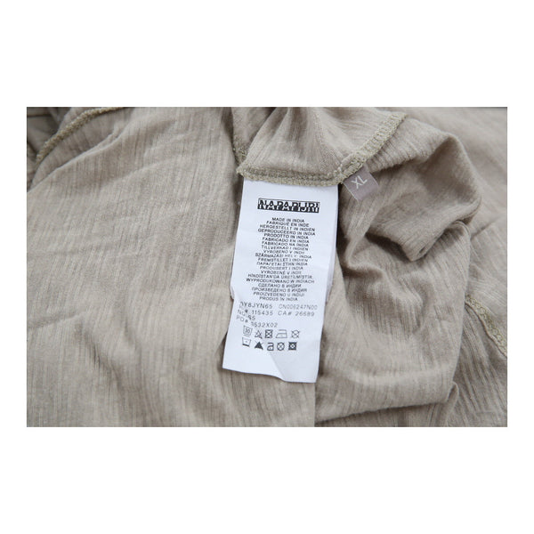 Vintagebeige Napapijri Long Sleeve Polo Shirt - womens x-large