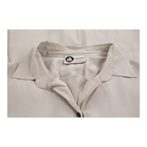 Vintagecream Lanvin Short Sleeve Shirt - womens x-large
