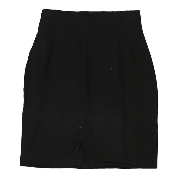 Vintage black Oliver By Valentino Mini Skirt - womens 26" waist