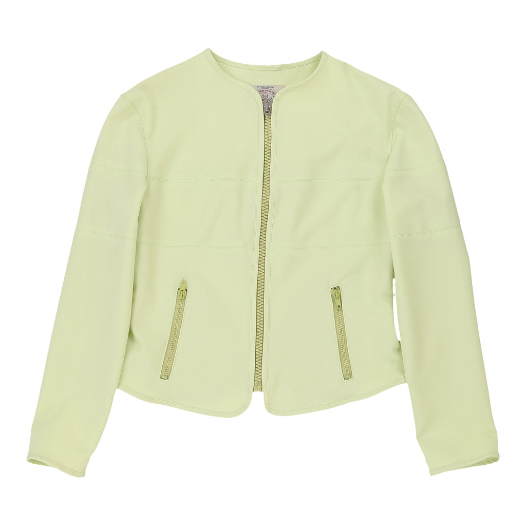 Armani Jeans Jacket Medium Green Polyester Preloveddesigner