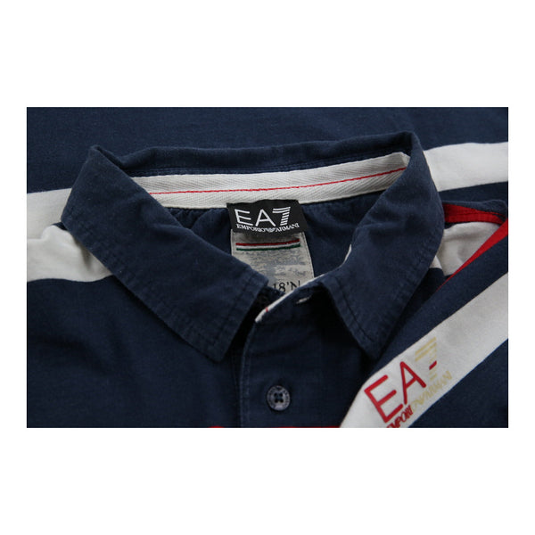 Vintage navy Ea7 Polo Shirt - mens x-large