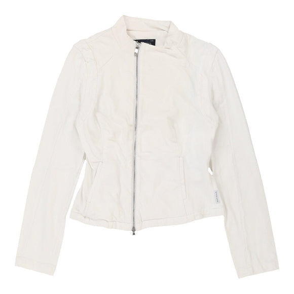 Vintage white Armani Jeans Jacket - womens medium