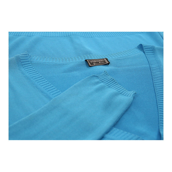Vintageblue Versus By Versace Cardigan - womens large
