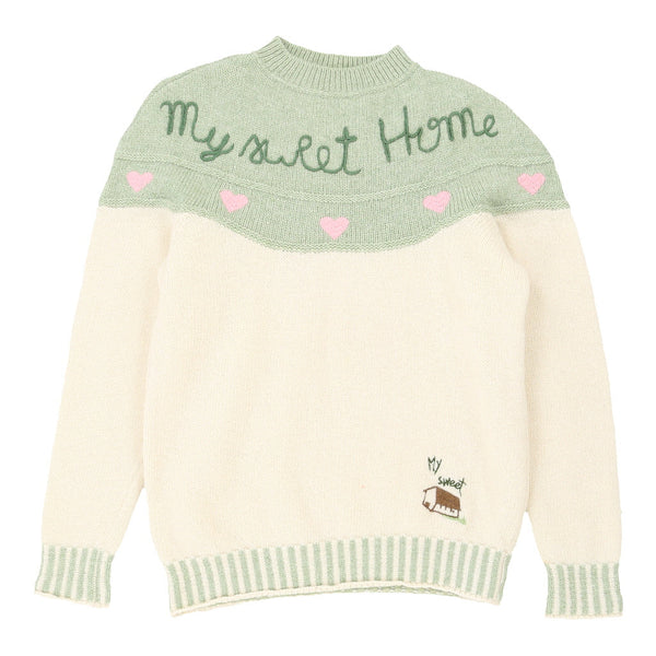 Vintagecream Benetton Jumper - womens medium