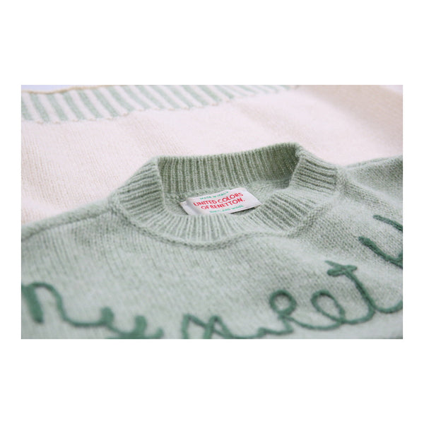 Vintagecream Benetton Jumper - womens medium