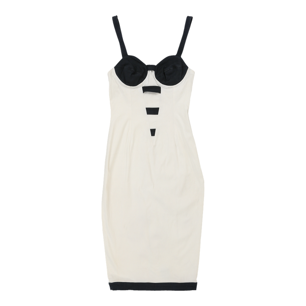 Vintagewhite Versace Bodycon Dress - womens x-small
