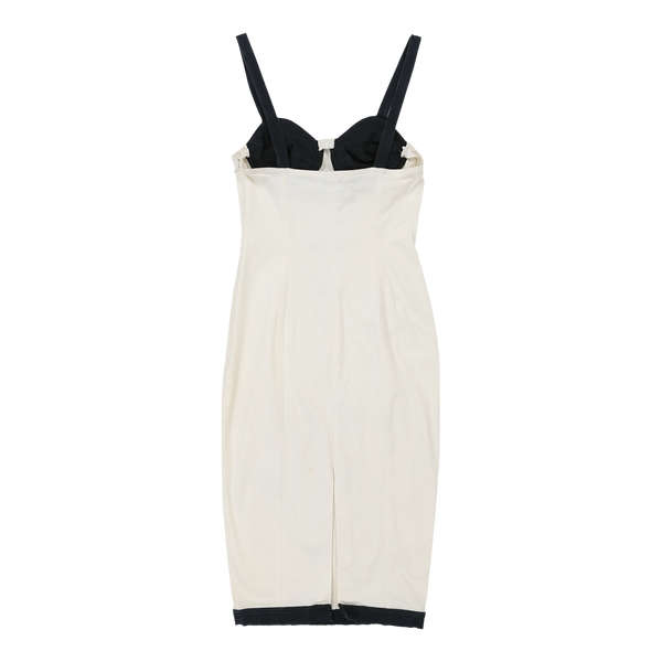 Vintagewhite Versace Bodycon Dress - womens x-small