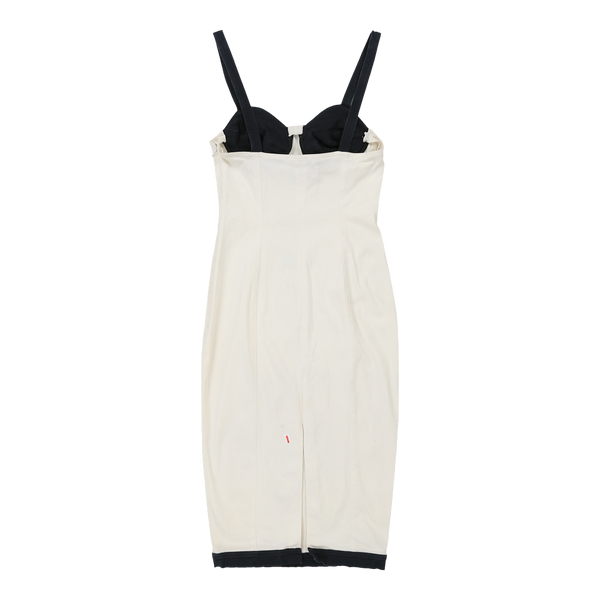 Vintagewhite Versace Bodycon Dress - womens x-small