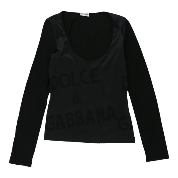 Vintageblack Dolce & Gabbana Long Sleeve Top - womens medium