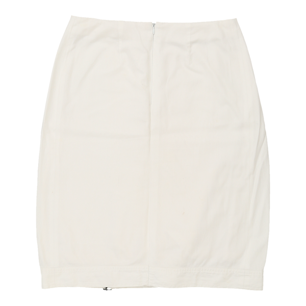 Vintagewhite Dries Van Noten Pencil Skirt - womens 30" waist