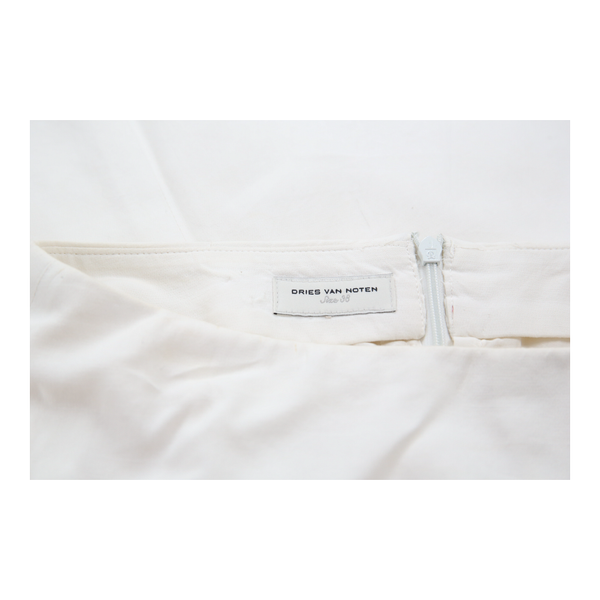 Vintagewhite Dries Van Noten Pencil Skirt - womens 30" waist