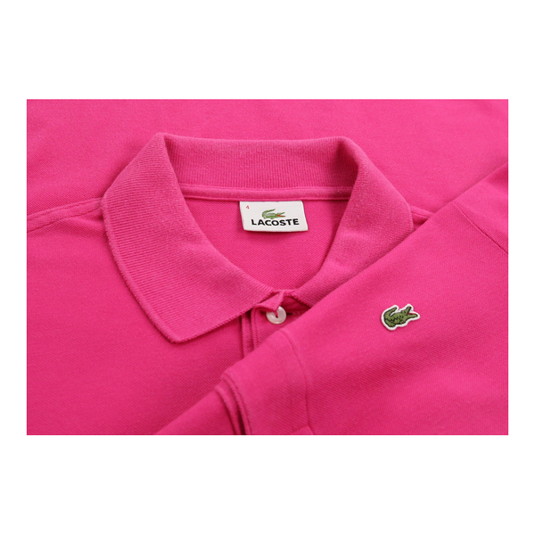 Vintagepink Lacoste Polo Shirt - mens medium