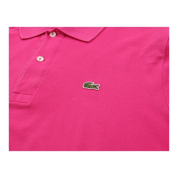 Vintagepink Lacoste Polo Shirt - mens medium
