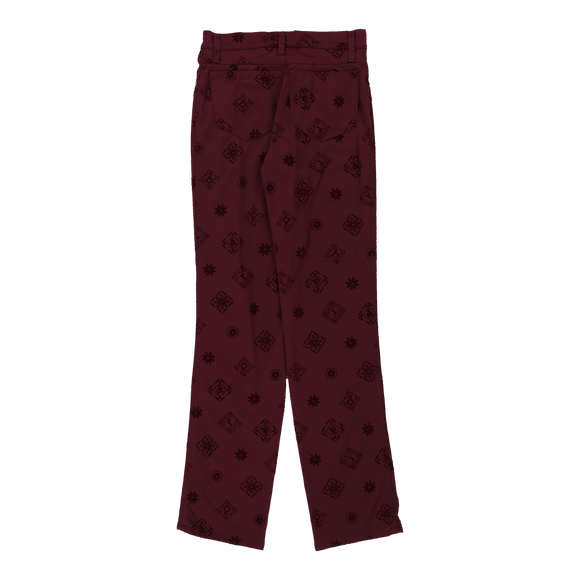 Vintageburgundy Roccobarocco Trousers - womens 28" waist