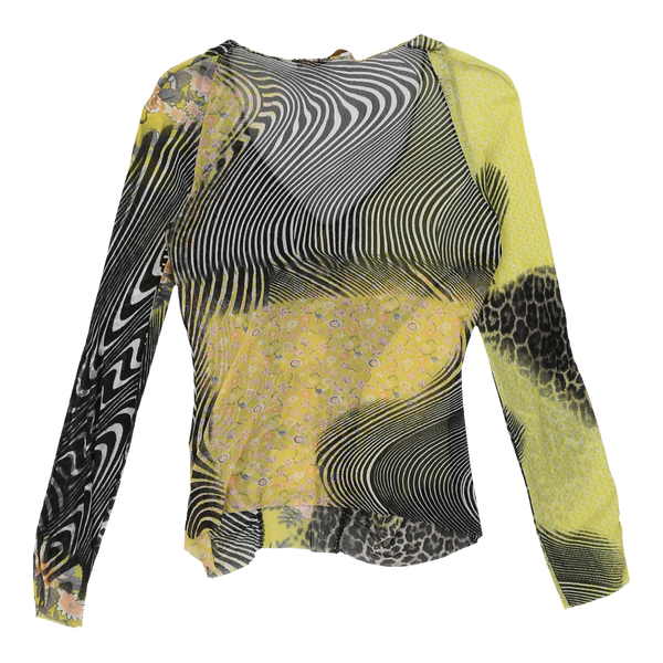 Vintagegreen Cavalli Class Mesh Top - womens small