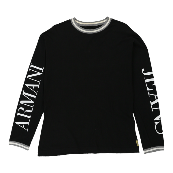 Vintageblack Armani Jeans Long Sleeve T-Shirt - womens small