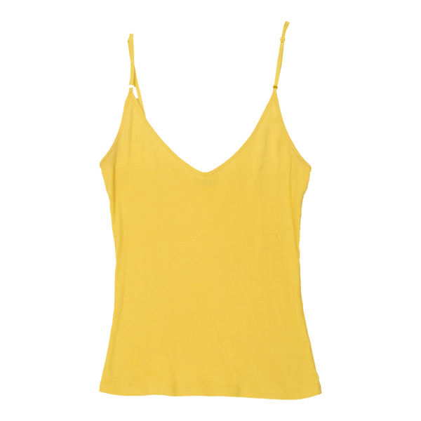 Vintageyellow Benetton Strap Top - womens small