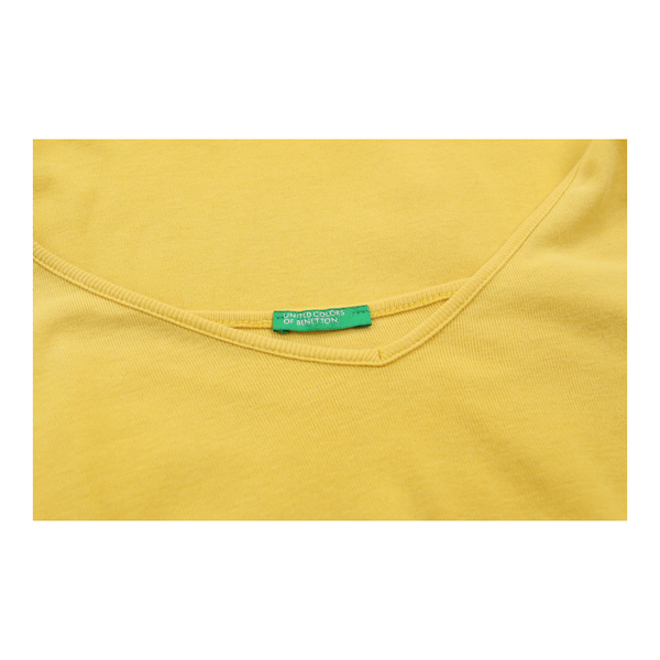 Vintageyellow Benetton Strap Top - womens small