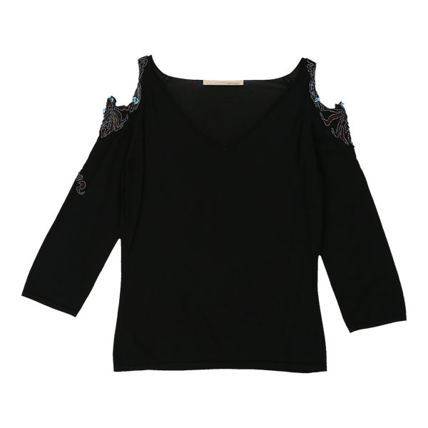 Vintageblack Cavalli Class Long Sleeve Top - womens medium