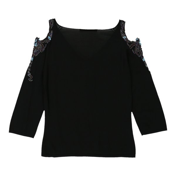 Vintageblack Cavalli Class Long Sleeve Top - womens medium