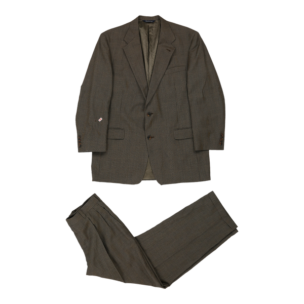 Vintagebrown Burberry Full Suit - mens x-large
