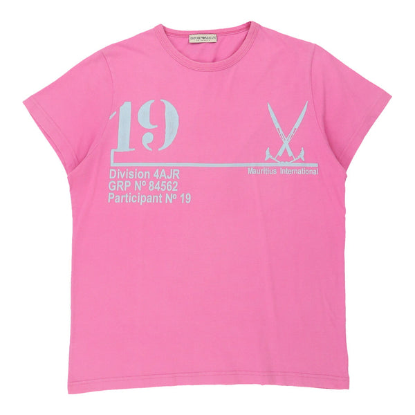 Vintagepink Emporio Armani T-Shirt - mens small
