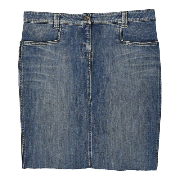 Vintageblue Comfort Fit Armani Jeans Denim Skirt - womens 35" waist