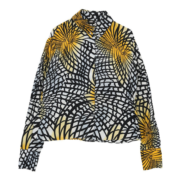 Vintageyellow Versace Jeans Couture Patterned Shirt - womens xx-large