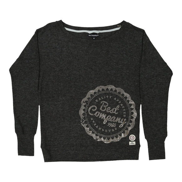 Vintage grey Best Company Sweatshirt - womens medium