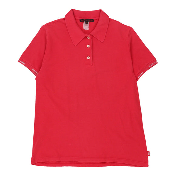 Vintage pink Les Copains Polo Shirt - womens x-large