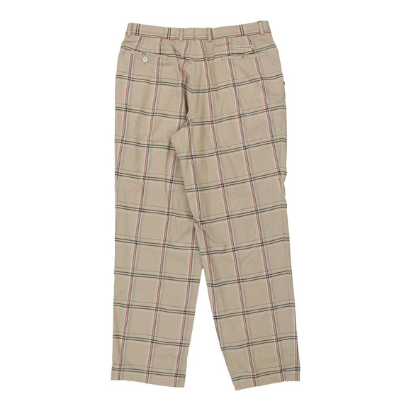 Vintage beige Burberry Golf Trousers - mens 36" waist