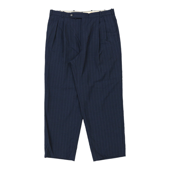 Vintage blue Aquascutum Trousers - mens 35" waist