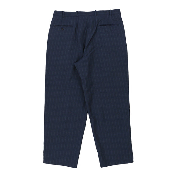 Vintage blue Aquascutum Trousers - mens 35" waist
