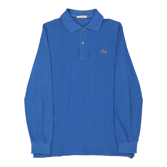 Vintage blue Lacoste Long Sleeve Polo Shirt - mens medium