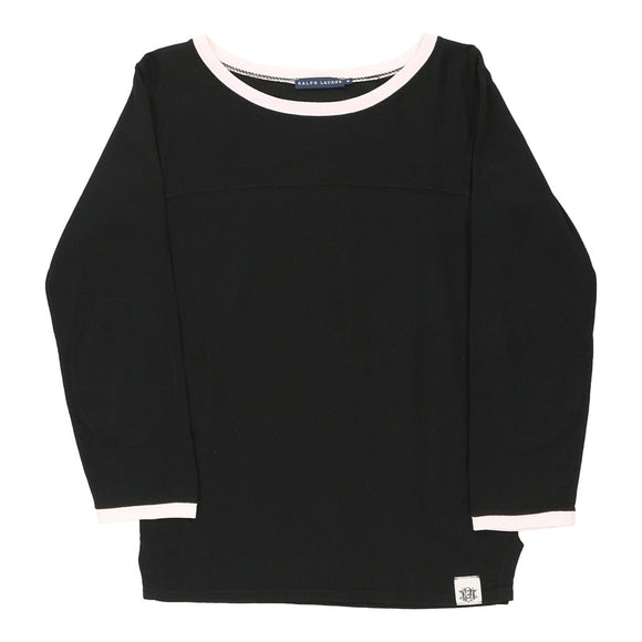 Vintage black Ralph Lauren Long Sleeve T-Shirt - womens medium