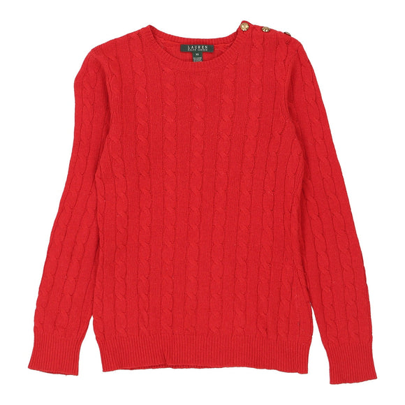 Vintage red Ralph Lauren Jumper - mens x-large