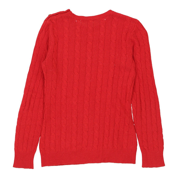 Vintage red Ralph Lauren Jumper - mens x-large