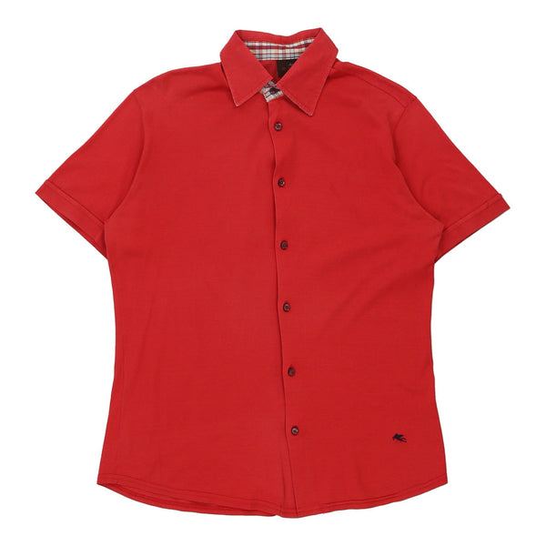 Vintage red Etro Polo Shirt - mens medium