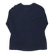 Vintage blue Salvatore Ferragamo Long Sleeve T-Shirt - mens x-large