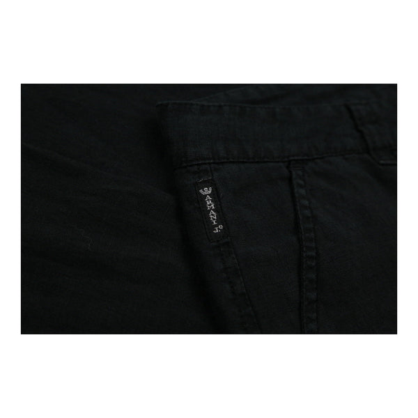 Vintage black Armani Jeans Trousers - mens 36" waist