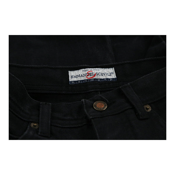 Vintage black Emmanuel Schvili Jeans - womens 26" waist
