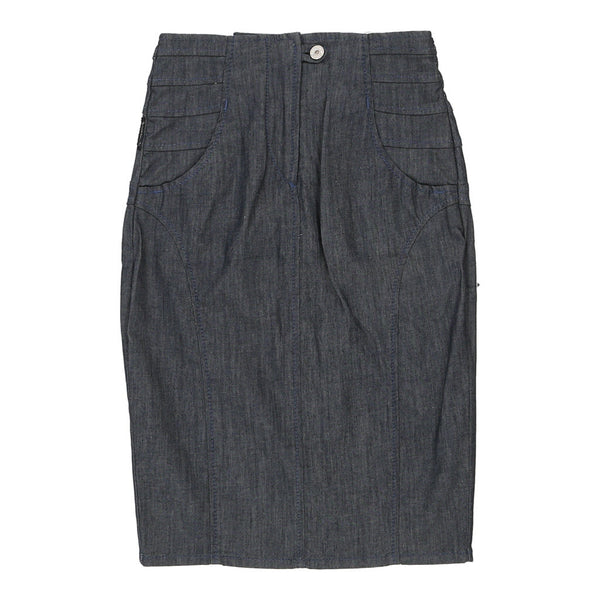Vintage blue Armani Jeans Pencil Skirt - womens 26" waist