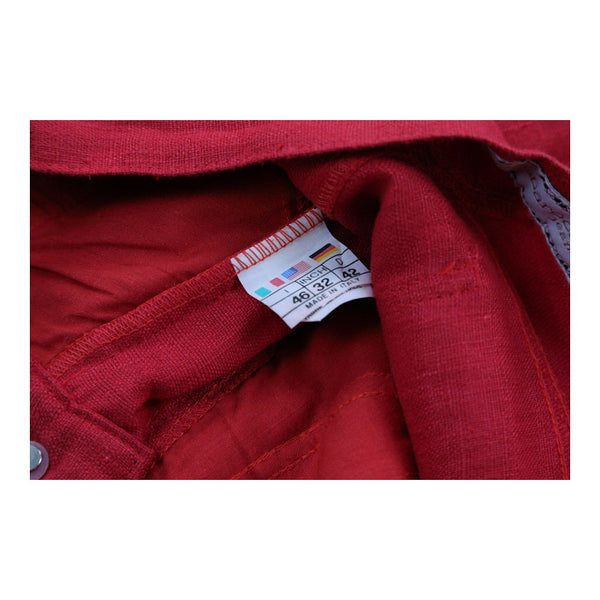 Vintage red Roccobarocco Trousers - womens 30" waist