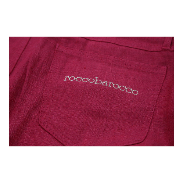 Vintage red Roccobarocco Trousers - womens 30" waist