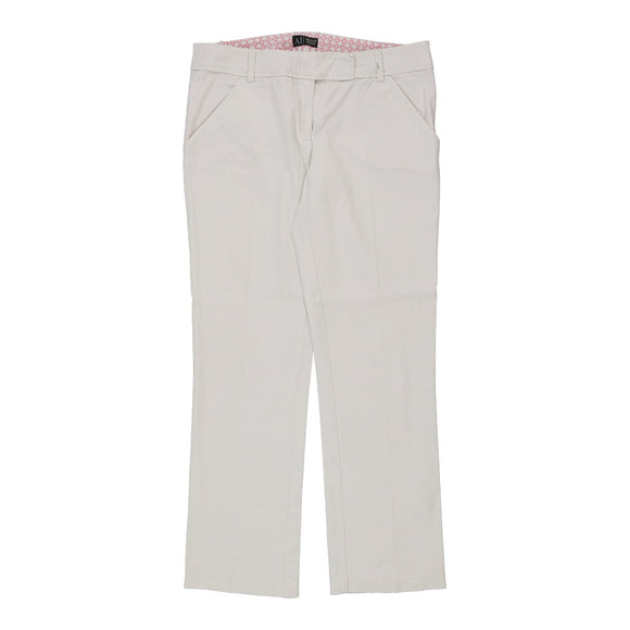 Vintage white Armani Jeans Trousers - womens 36" waist
